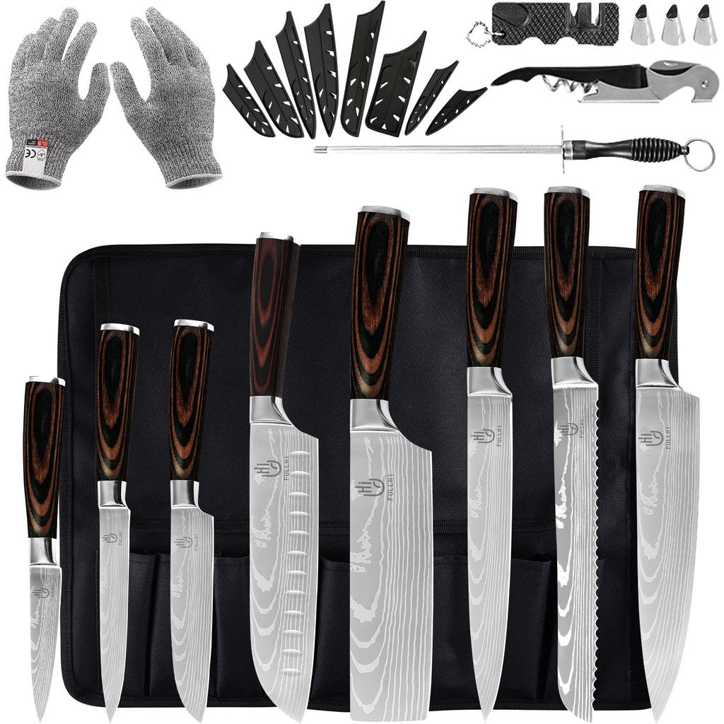 14 Pc German Stainless Steel Kitchen Knife Set S993042