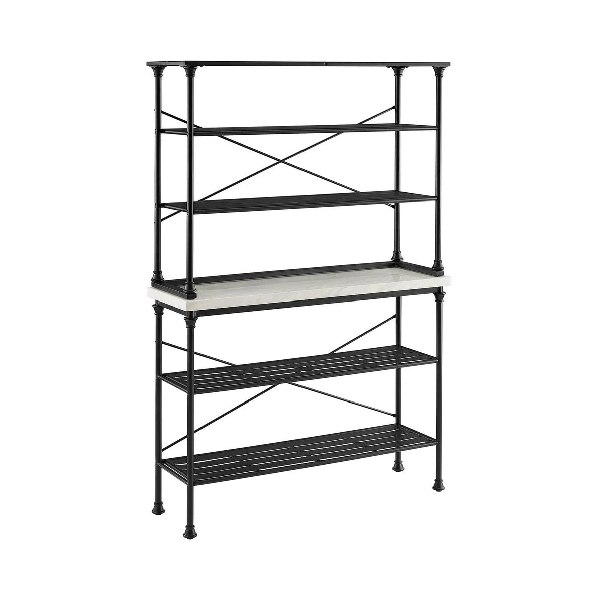 Matte Black Baker's Rack A115