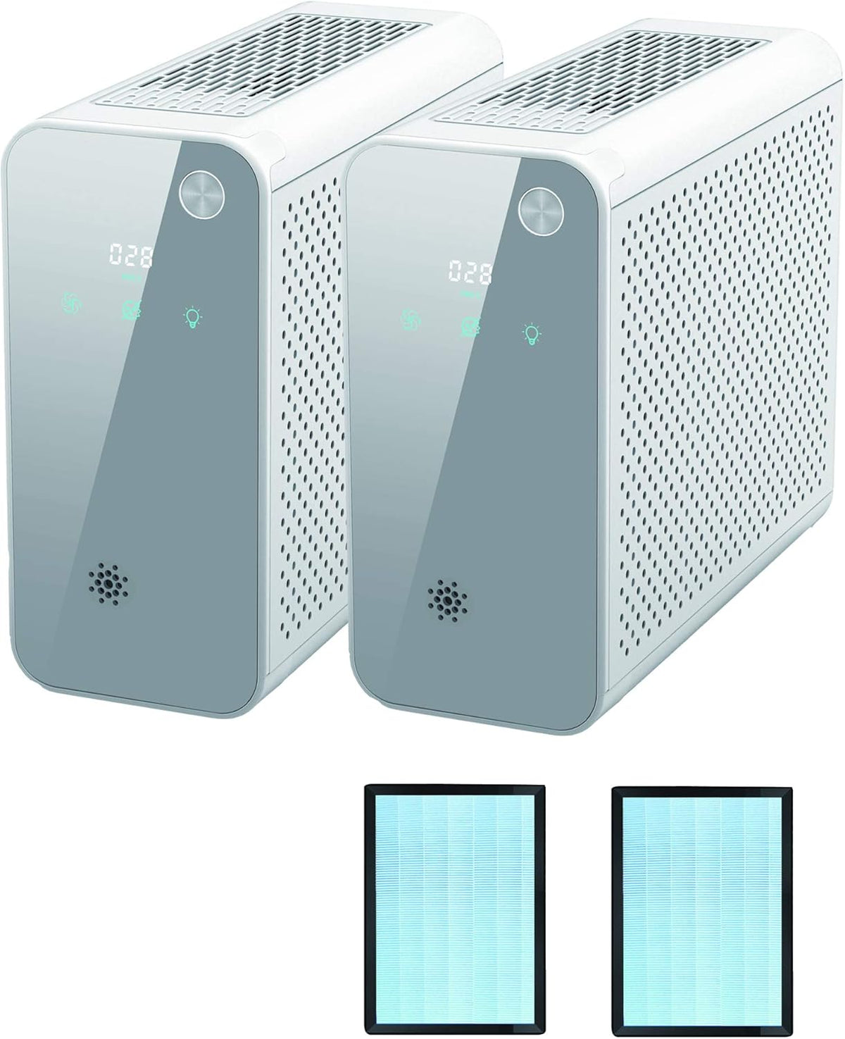HEPA Air Purifier with UVC Light H13 True HEPA Filter PM2.5 Monitor, 140 CADR Coverage Up to 322 sq ft, Black M74808