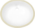 White Oval Undermount Sink O198