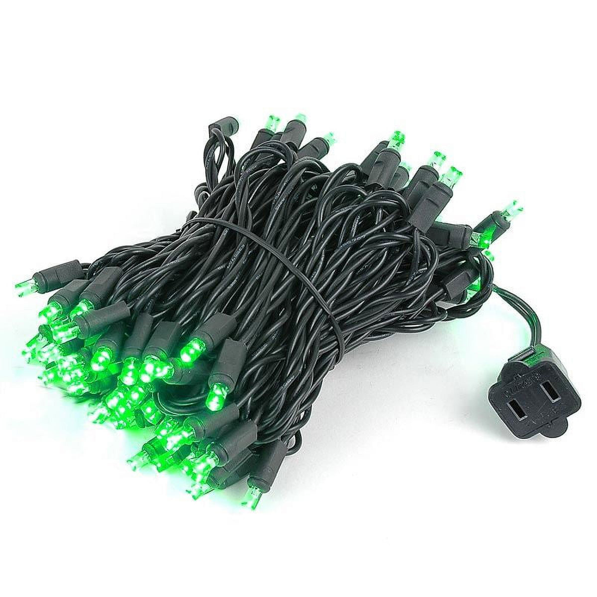 100 Light LED Christmas Mini Light Set, Warm White, Black Wire C169