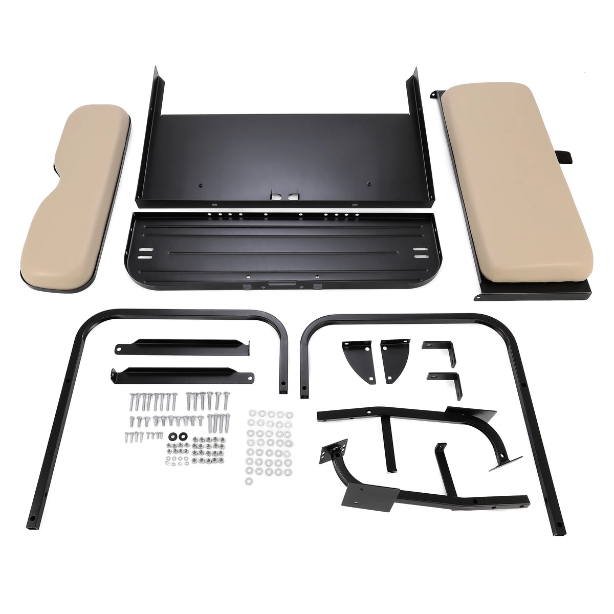 Tan Flip Folding Rear Back Seat Kit for EZGO Golf Cart G51118