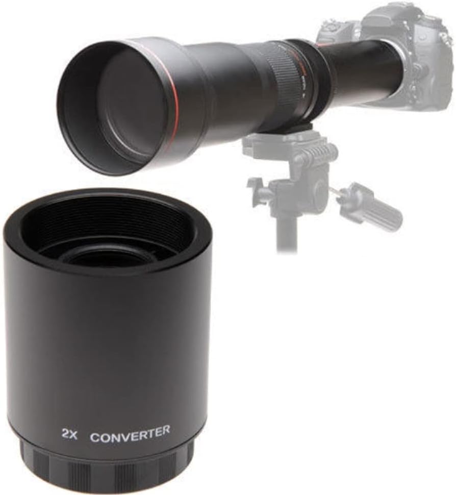 2X Teleconverter Lens Adapter for T-Mount Telephoto Lenses R810
