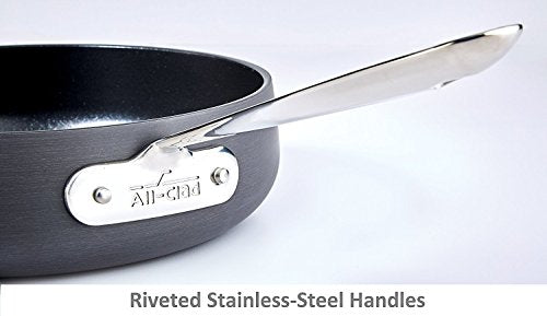 Hard Anodized Nonstick 2 Piece Fry Pan Set 10 12 Inch Cookware Black Q518938