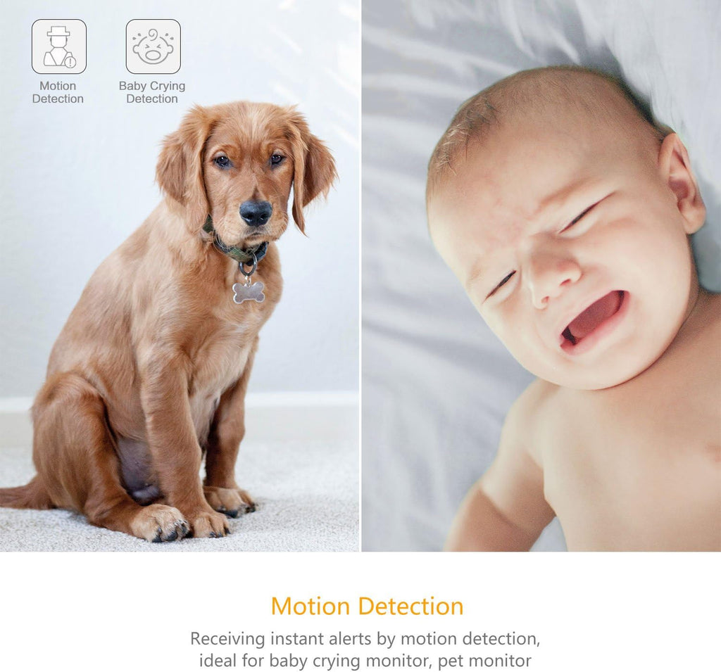 2pc 1080p WiFi Smart Indoor Security Camera with Night Vision W287