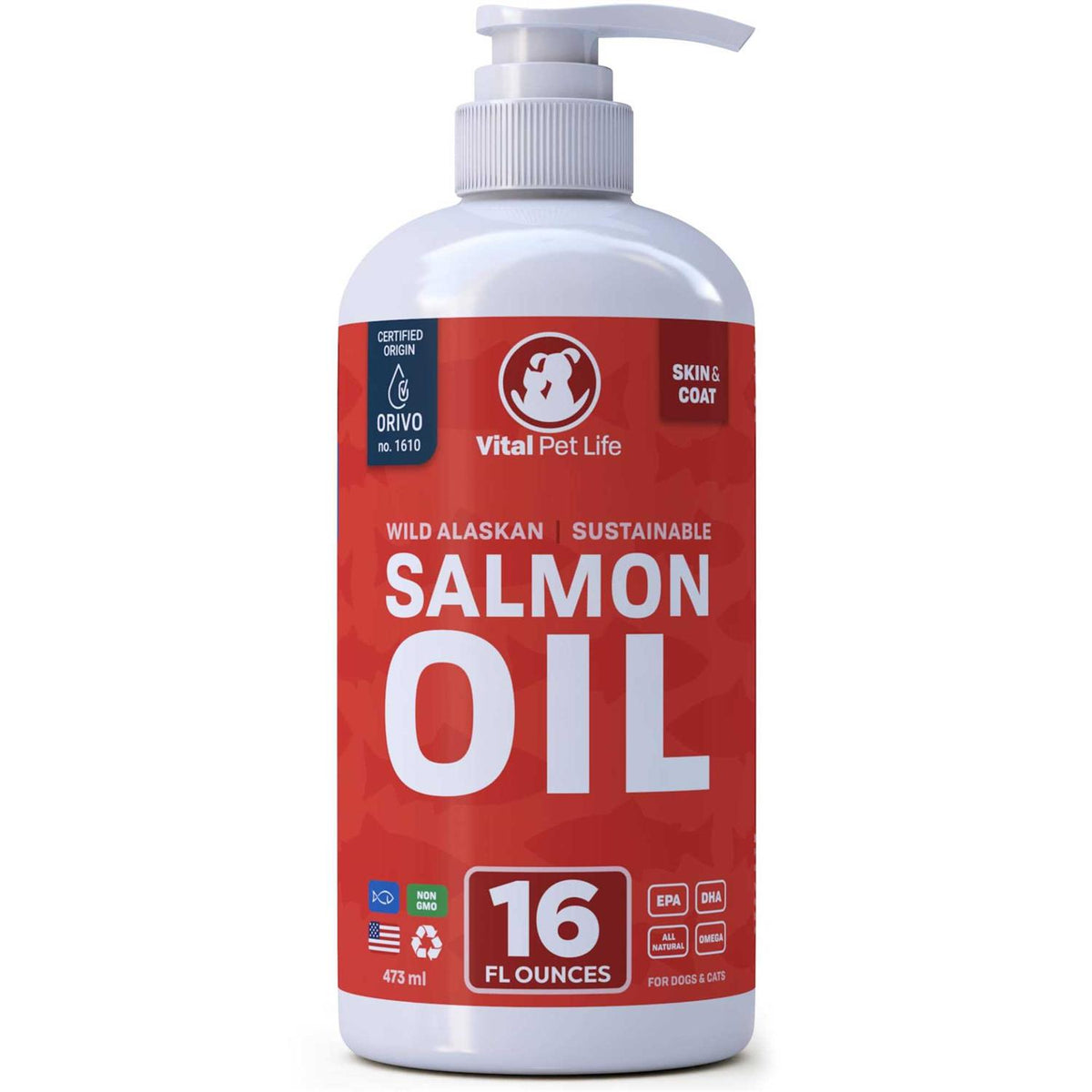 Salmon Oil for Dogs & Cats A750