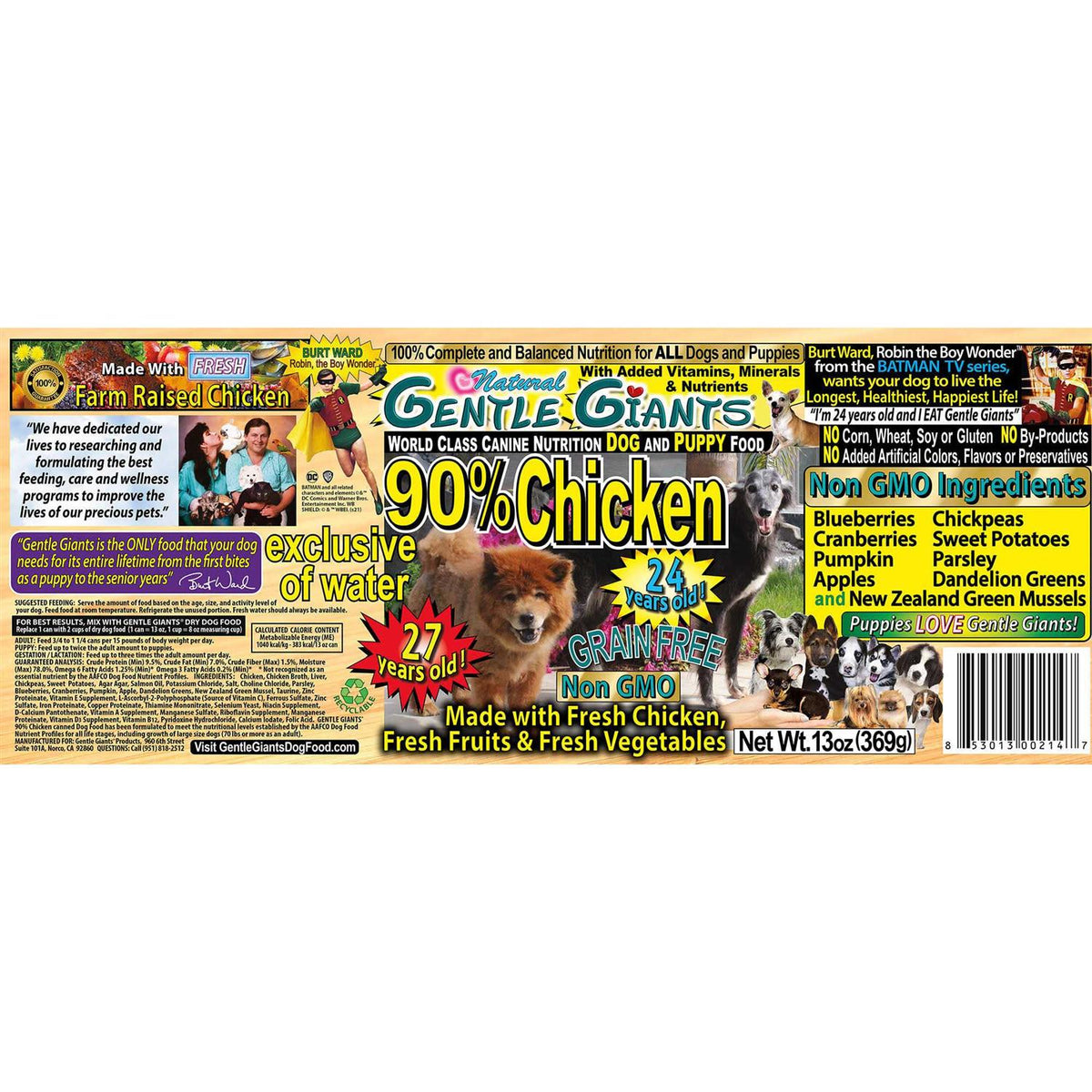 Grain Free Wet Dog Food Chicken Q226202