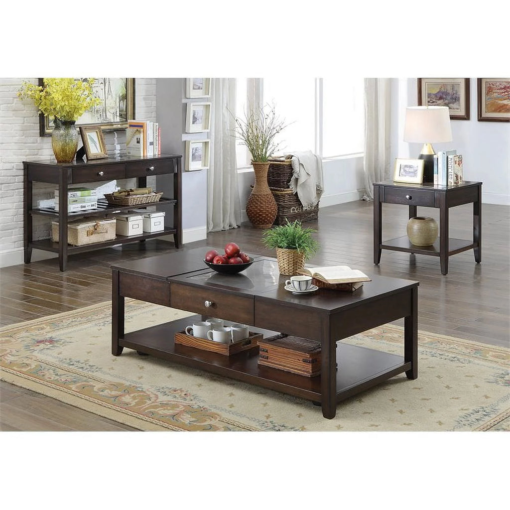 Espresso Lift-top Wood Coffee Table O83706