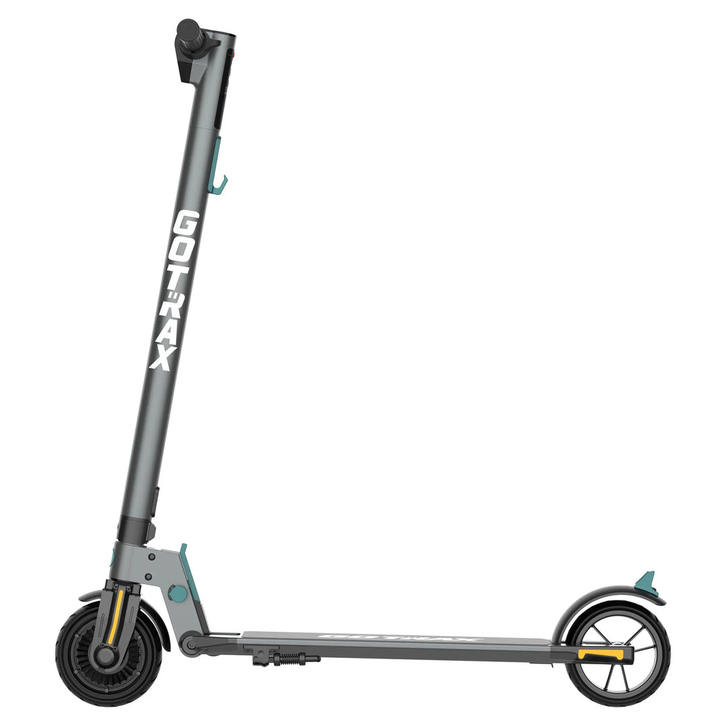 Foldable Electric Scooter with 6 Tires, 200W 12mph, Gray F138472