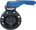 2x22 Butterfly Valve PVC Body PVC Disc with EPDM Liner Lever Operator Z200