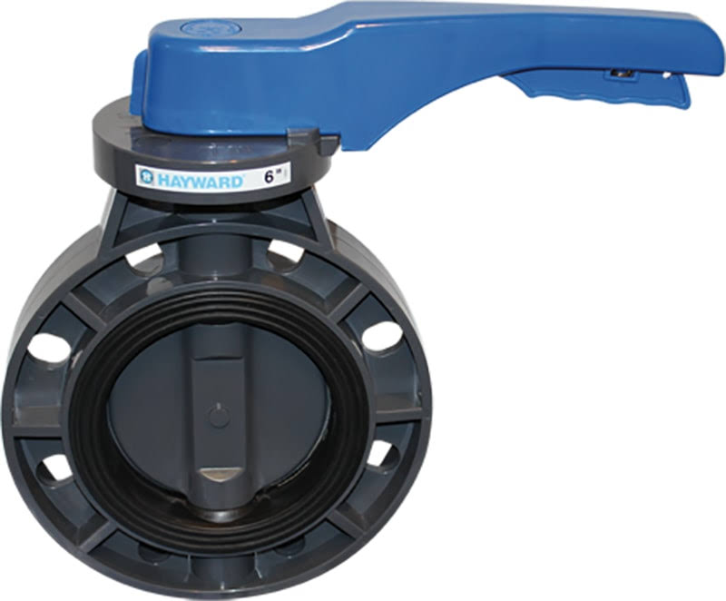 2x22 Butterfly Valve PVC Body PVC Disc with EPDM Liner Lever Operator Z200