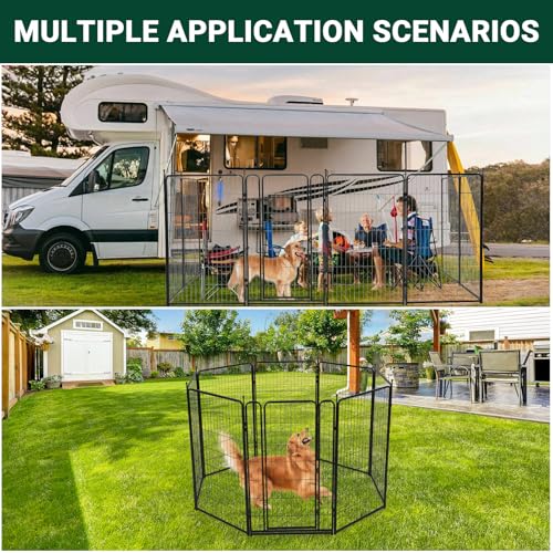 40 inch 18 Ft 8 Panels Heavy Duty Metal Dog Playpen P668