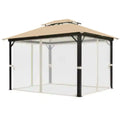 10x12 Gazebo Replacement Canopy Top Cover Q849