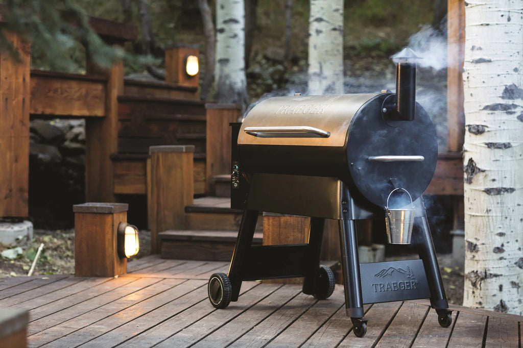 Bronze Wood Pellet Grill and Smoker G877