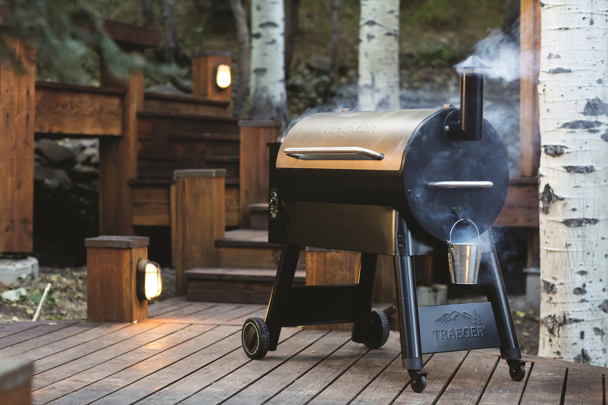 Bronze Wood Pellet Grill and Smoker G877