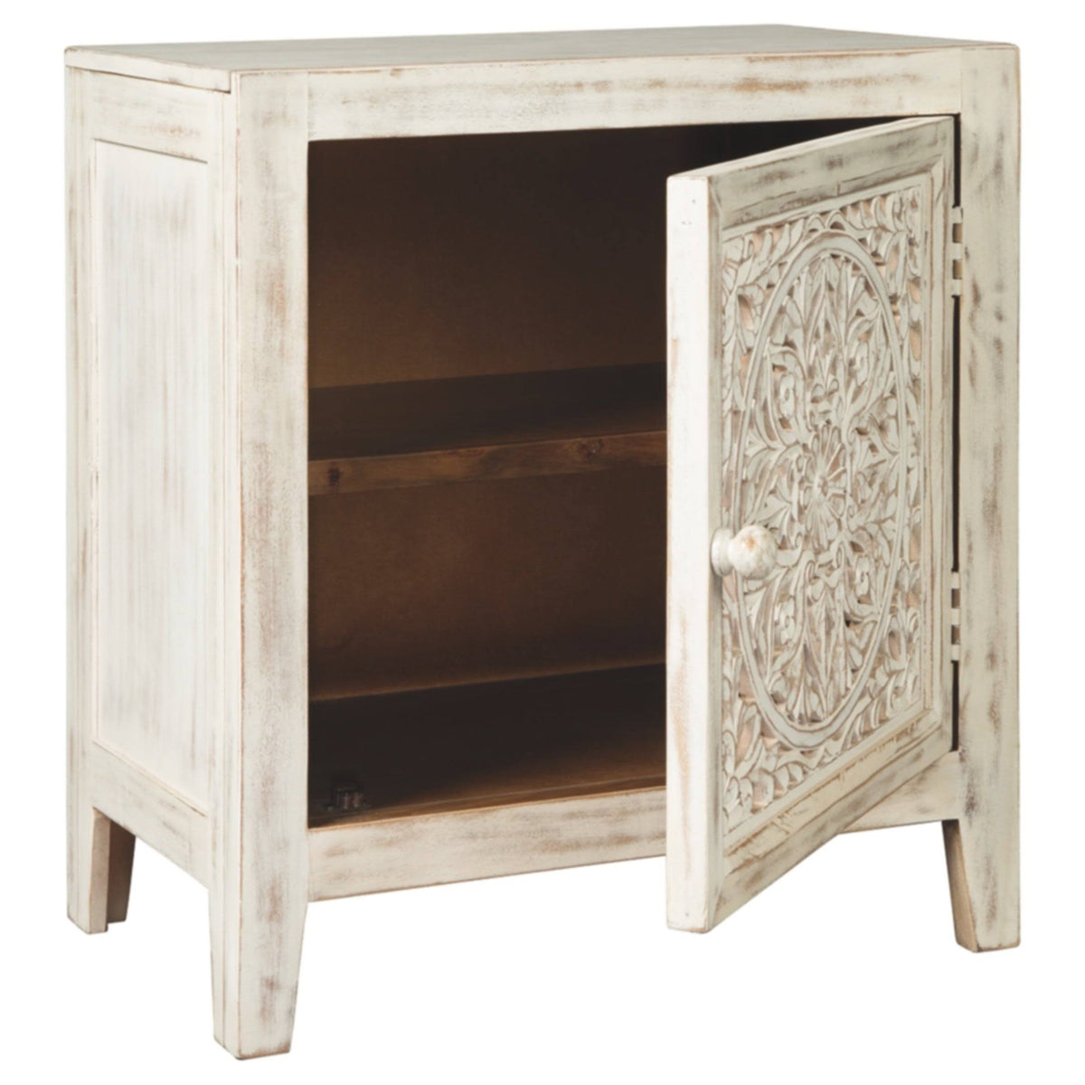 White Accent Cabinet A166040