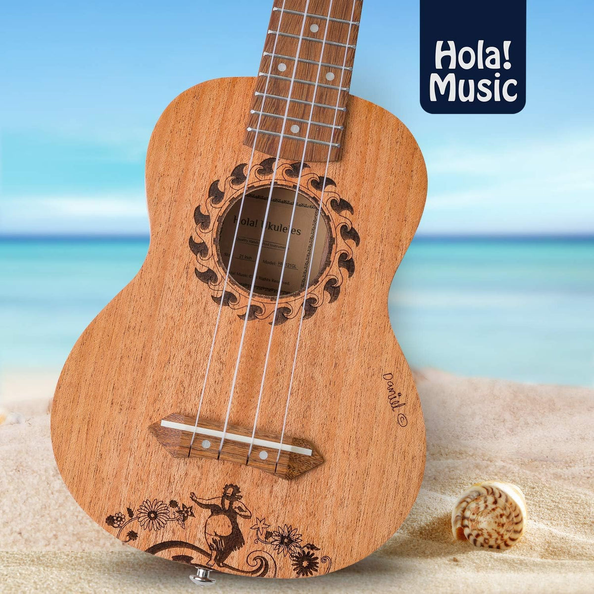 Mahogany Soprano Ukulele Bundle with Padded Gig Bag Y508