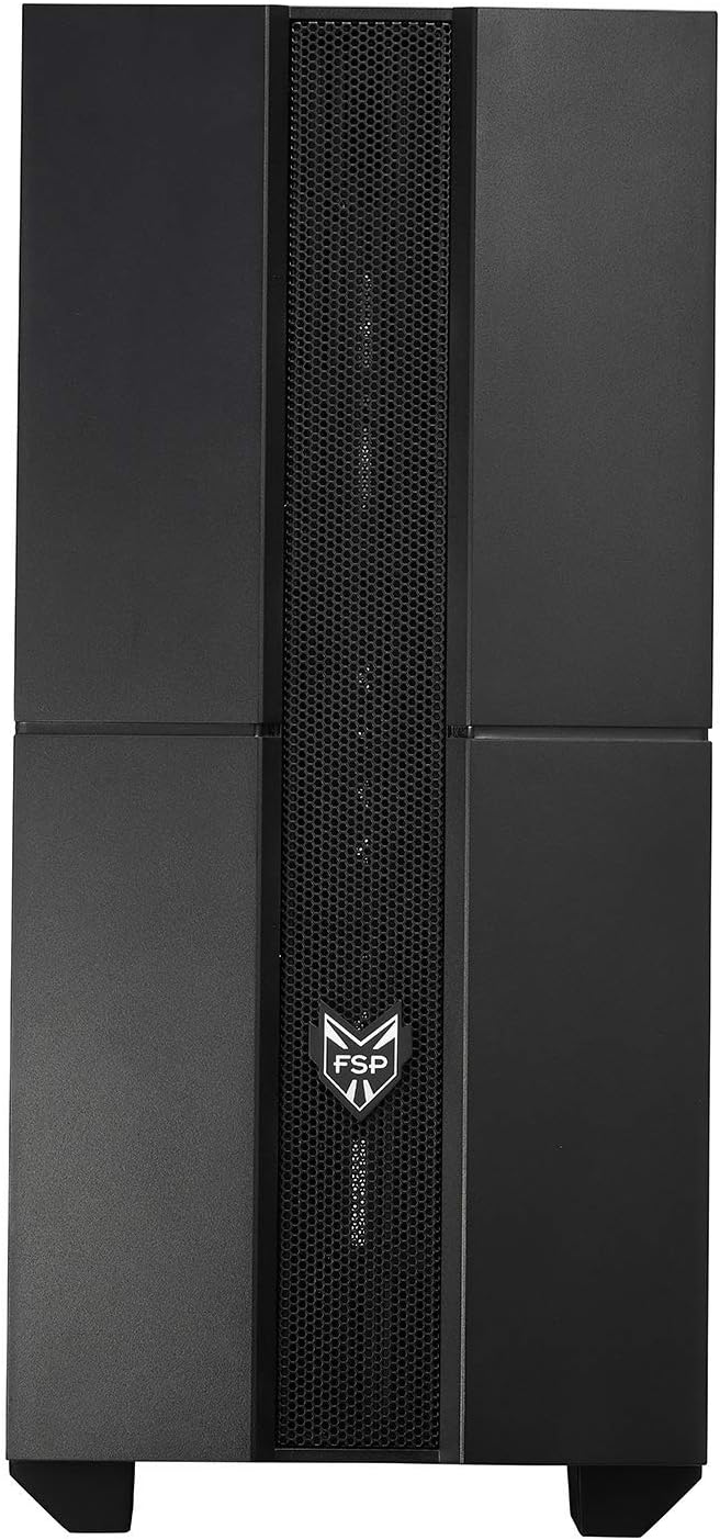 ATX Mid Tower PC Gaming Case with Tempered Glass Side Panel A57056