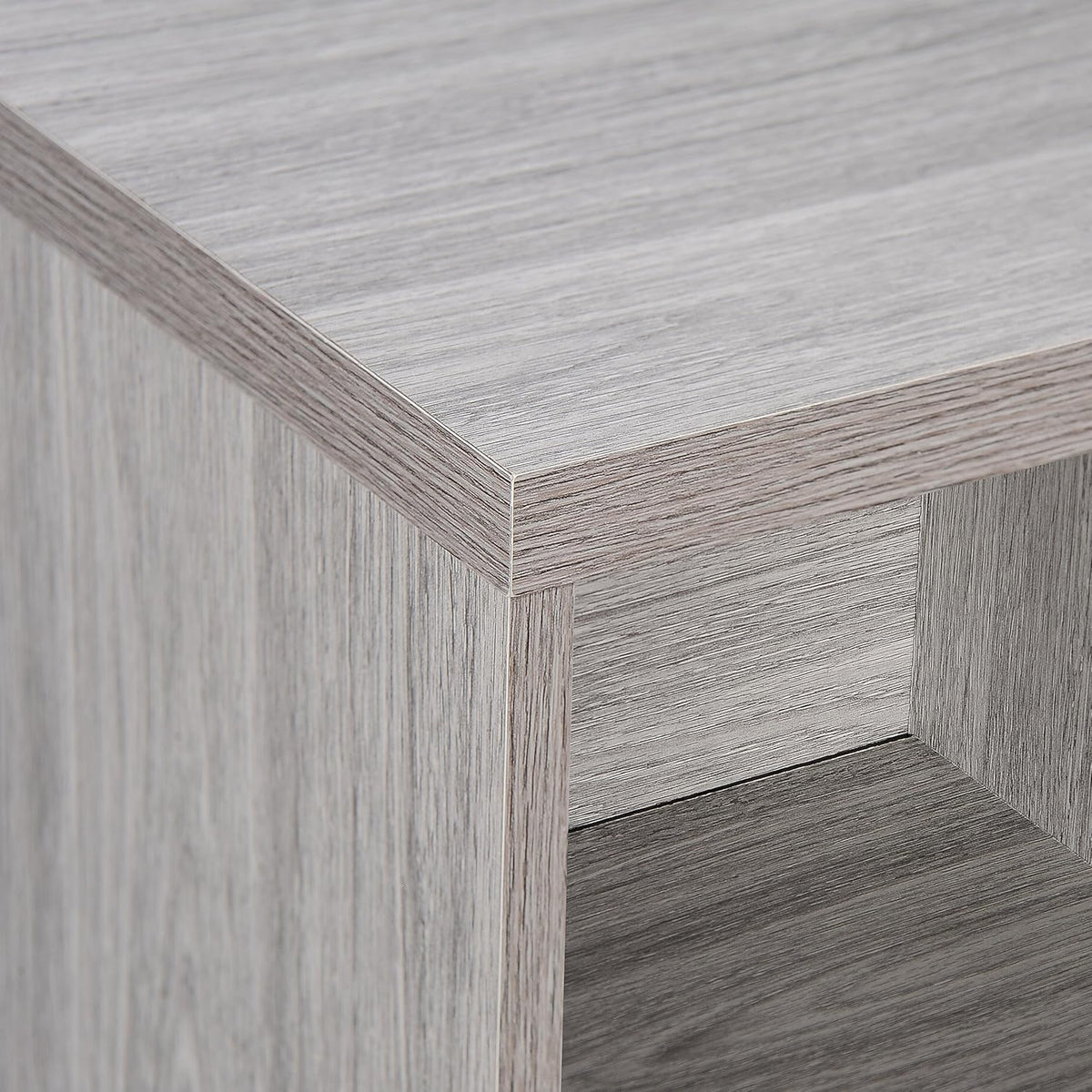 Black / Grey Oak Fiberboard Cabinet M7665