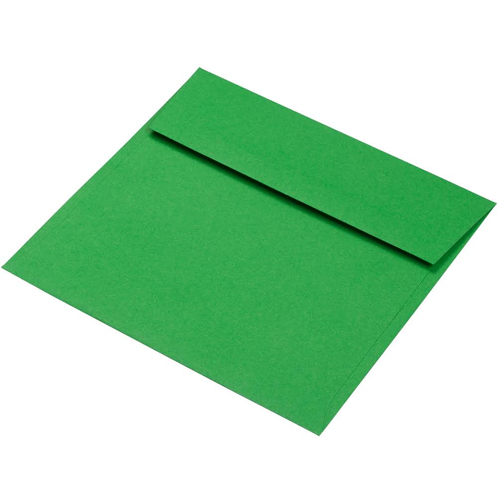 Brite Hue Christmas Green Square Invitation Envelope, 250/Pack G5612