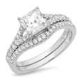 18K White Gold Princess Cut Diamond Engagement Ring M32639