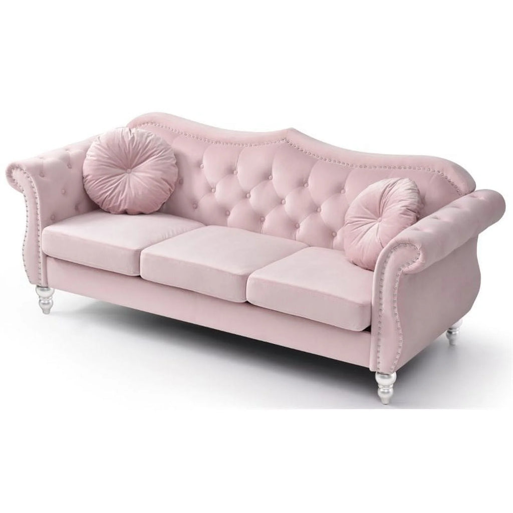 Pink 2-Piece Sofa and Loveseat Furniture Set R356147