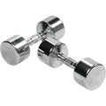 Solid Steel Chrome Dumbbell with Ergo Grip 45 lbs E935
