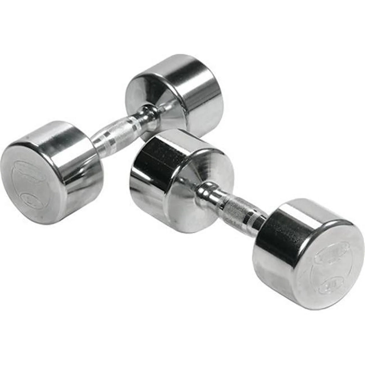 Solid Steel Chrome Dumbbell with Ergo Grip 45 lbs E935