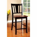 Counter Height Chair with Wooden Seat, Set of 2 X750933