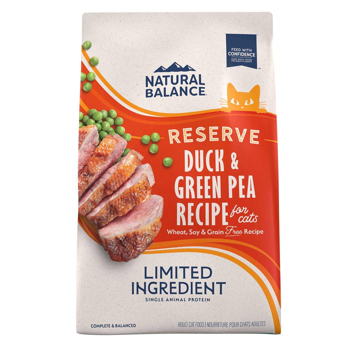 Limited Ingredient Duck & Green Pea Grain-Free Dry Cat Food P604