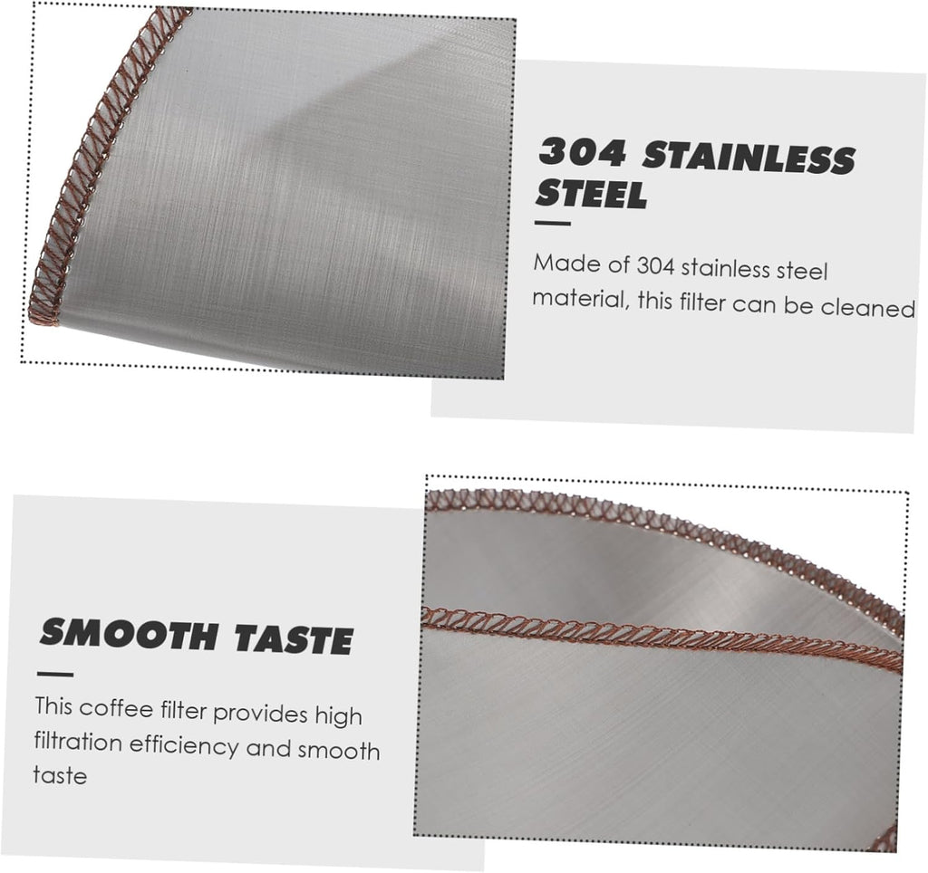 304 Stainless Steel Pour Over Coffee Filter Cone A57024