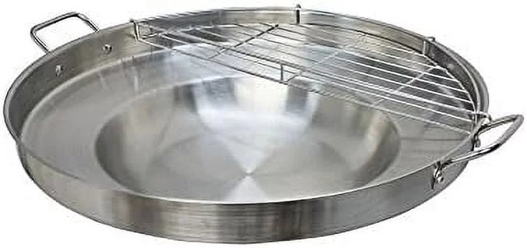 23'' Stainless Steel Concave Comal Frying Pan K369454
