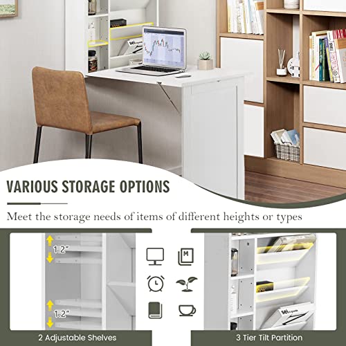 Black Foldable Wall Mounted Table D1138