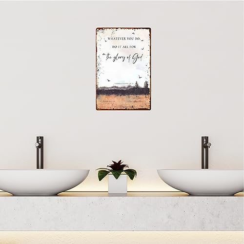 Bible Verse Wall Art Metal Sign G67131