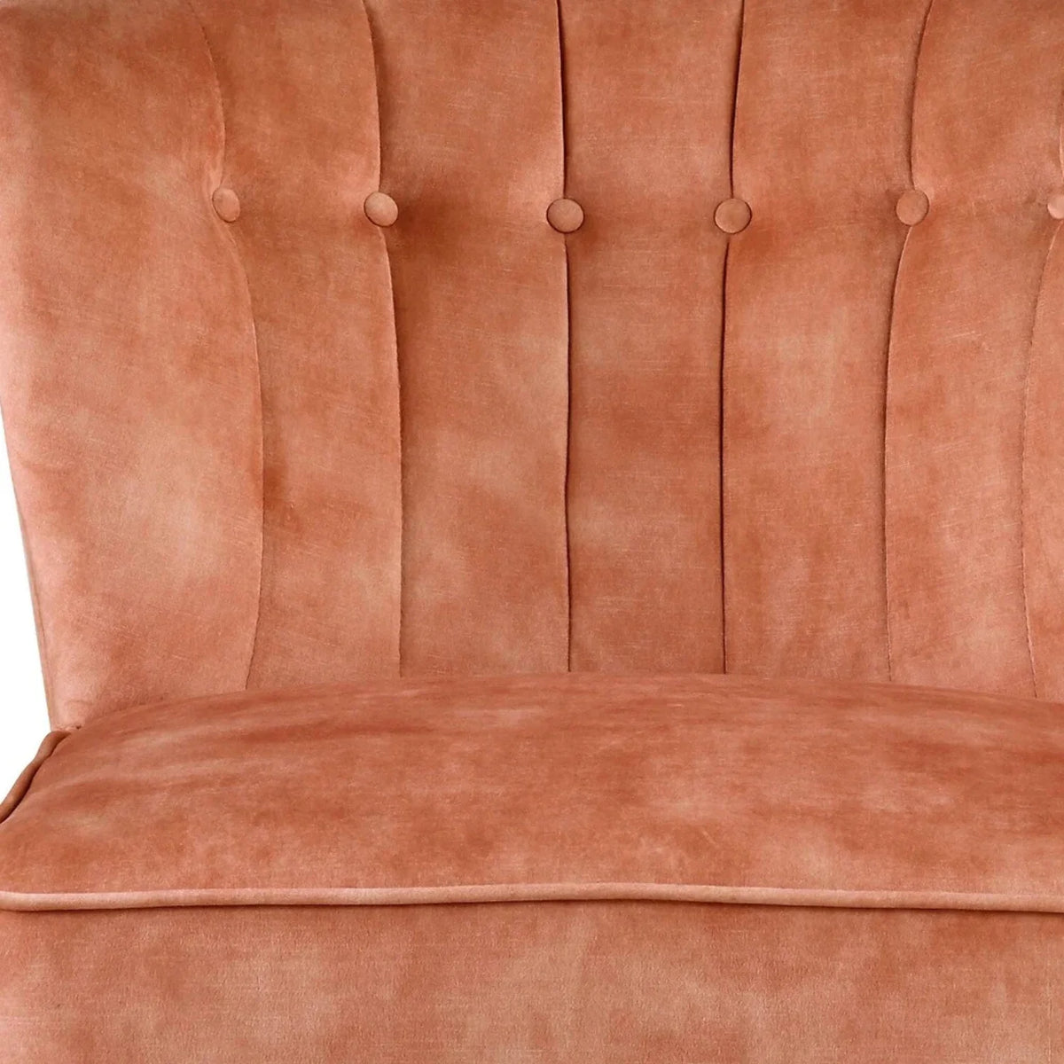 Burnt Orange Velvet Slipper Chair M513