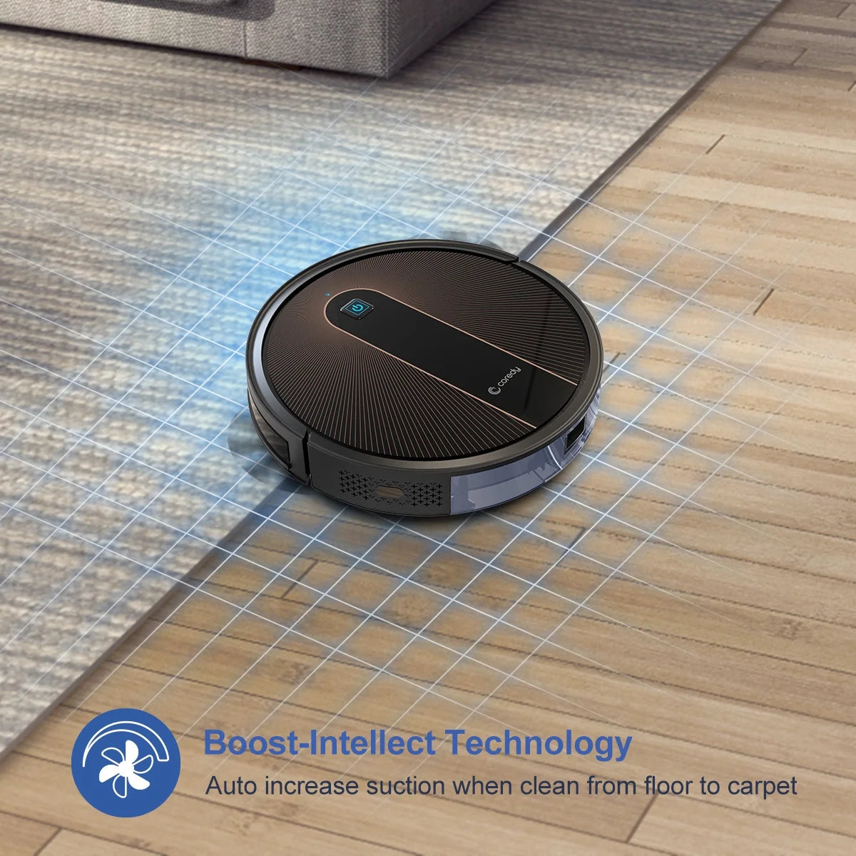 Robot Vacuum Cleaner and Mop, 2200Pa Suction N8484