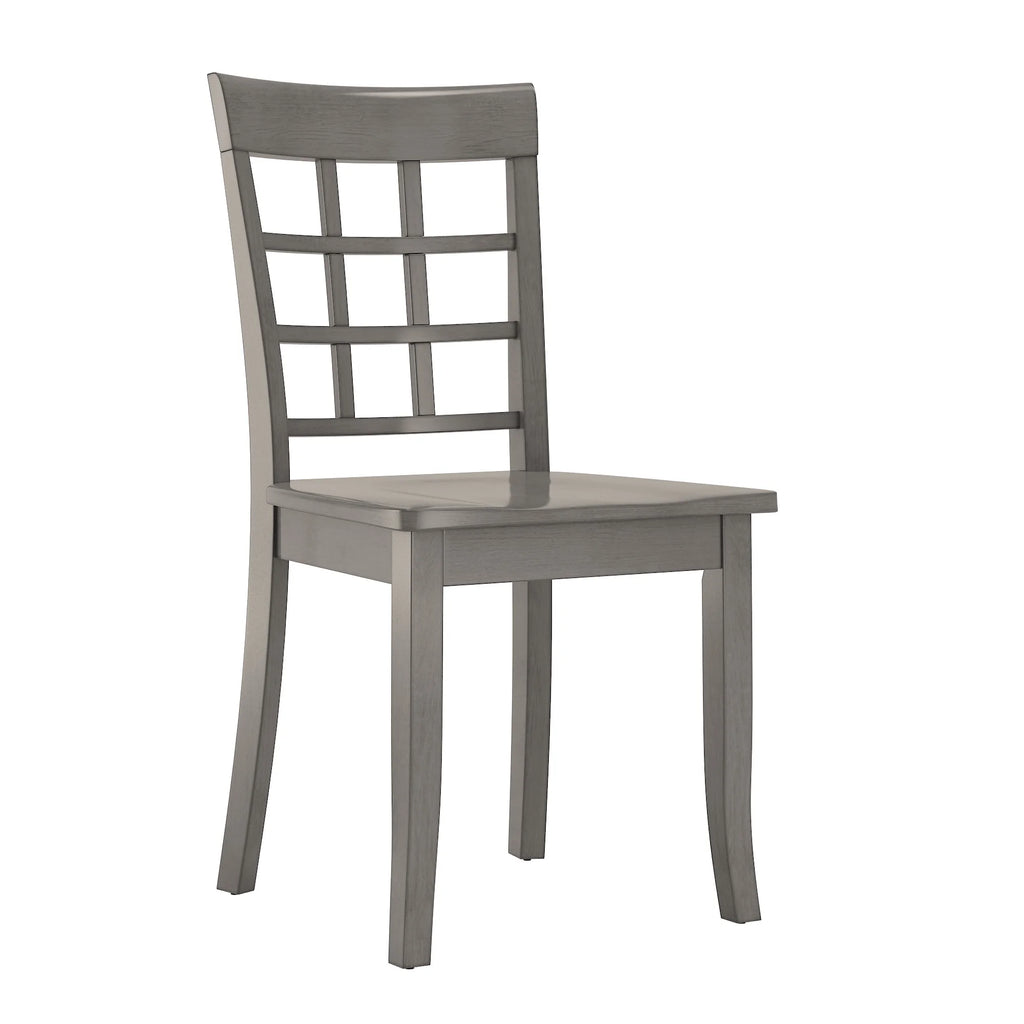 5-Piece Wood Dining Set Antique Gray S57278