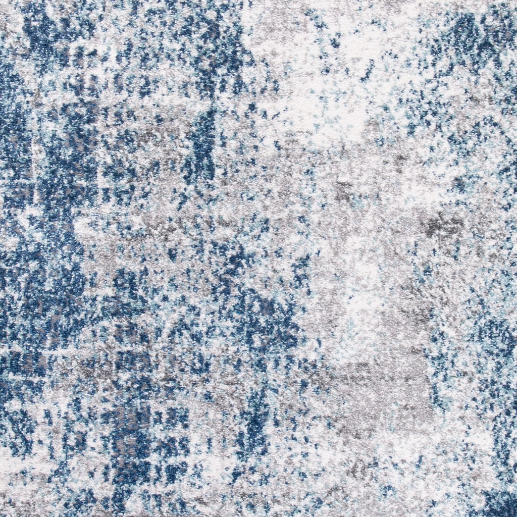 Navy Grey Abstract Area Rug 6' x 9' N4770