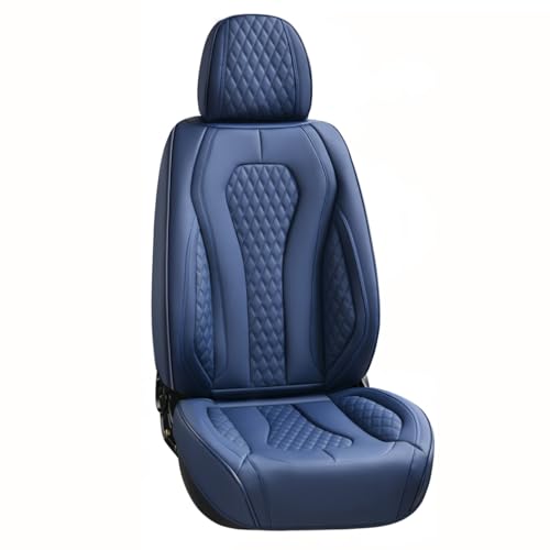 Black Leather Car Seat Covers Full Set Y2940