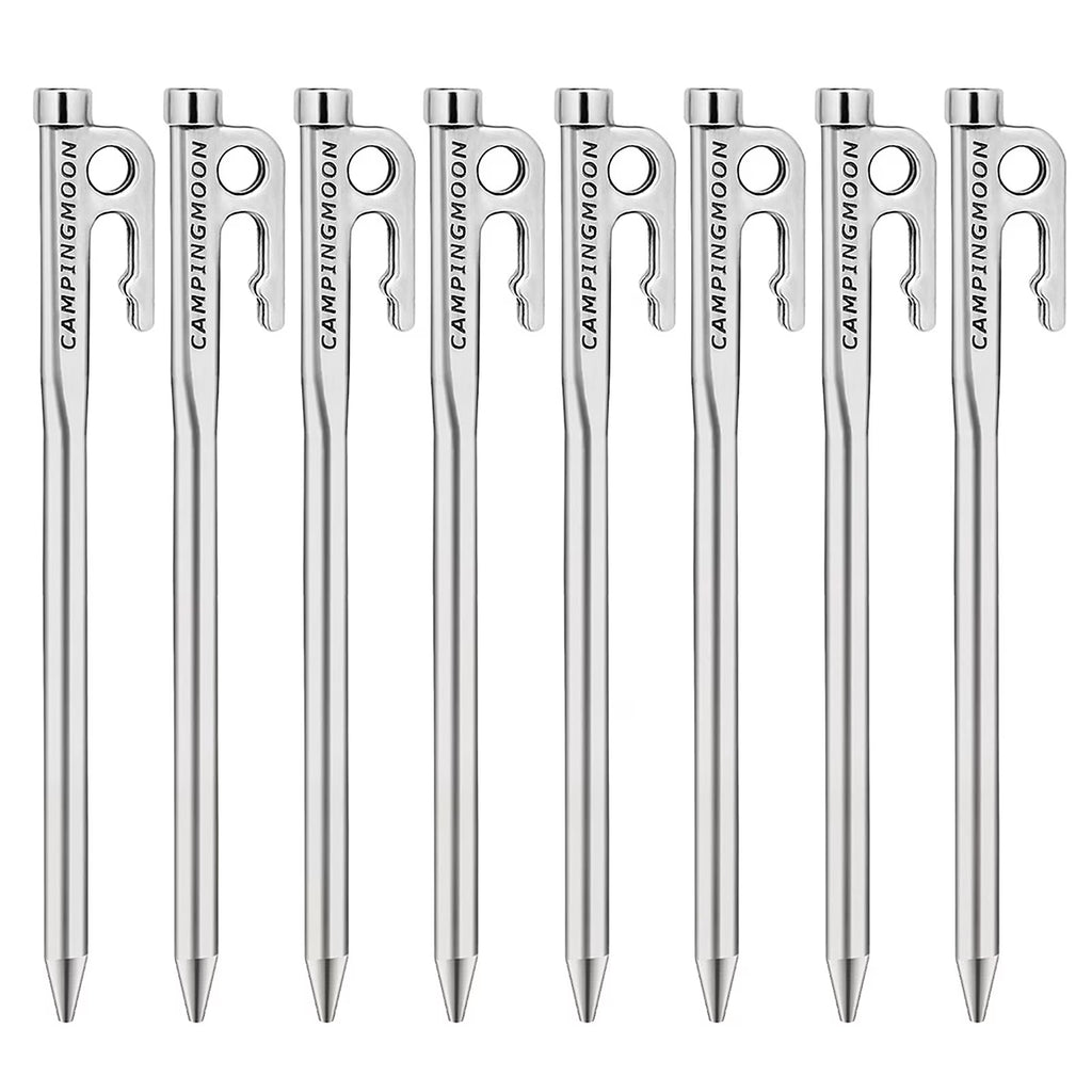 Steel Tent Stake with Hook and Hole Design I335427