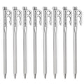 Steel Tent Stake with Hook and Hole Design I335427