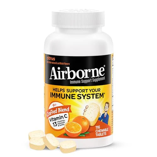 1000mg Vitamin C Chewable Tablets with Zinc, 116 Count M180062