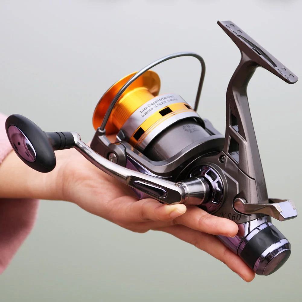 Carp Fishing Reel 9+1 Stainless Steel BB Bait Feeder Spinning Reel N801