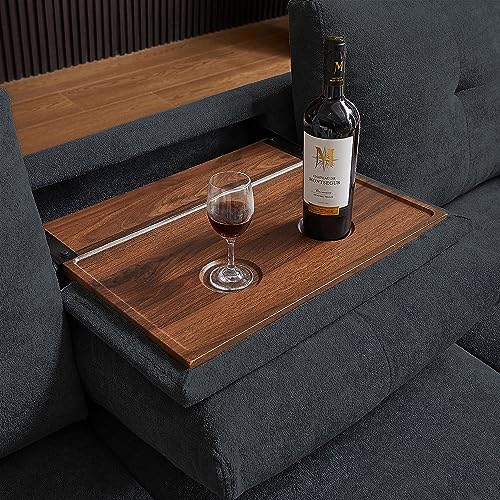 Beige Microfiber L Shaped Sectional Sofa with Storage Chaise P274916