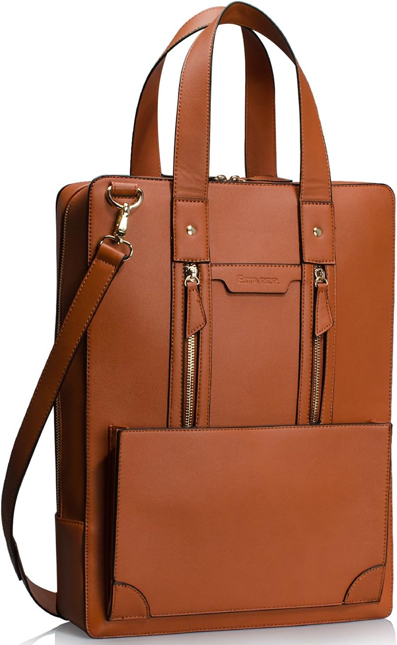 15.6 Inch PU Leather Laptop Briefcase Bag N733046