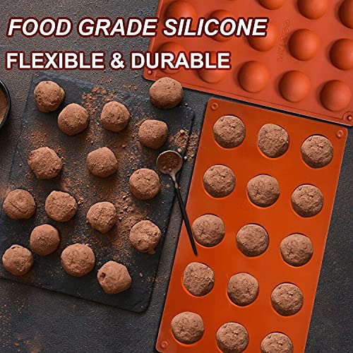 3 Pack Large 6-Cavity Semi Sphere Silicone Baking Molds T49750