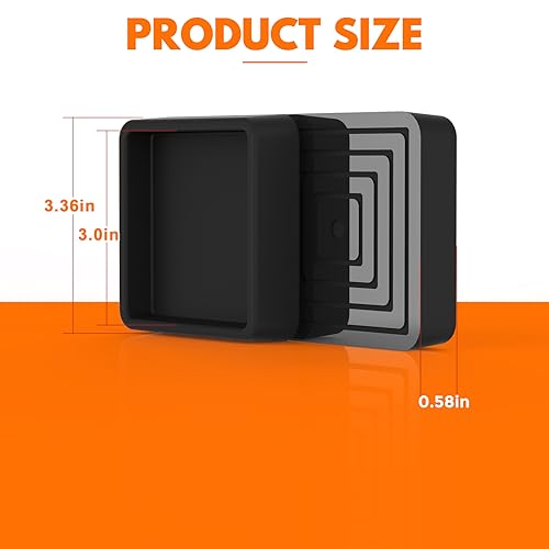 8 Pcs Non Slip Rubber Furniture Coasters Black O325892