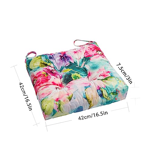 2-Pack Wicker Patio Seat Cushion Pad with Ties Y9046