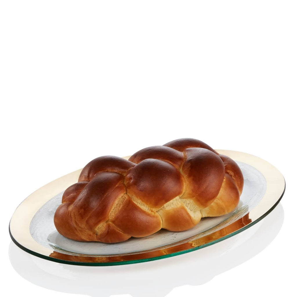 Gold Challah Platter Y308