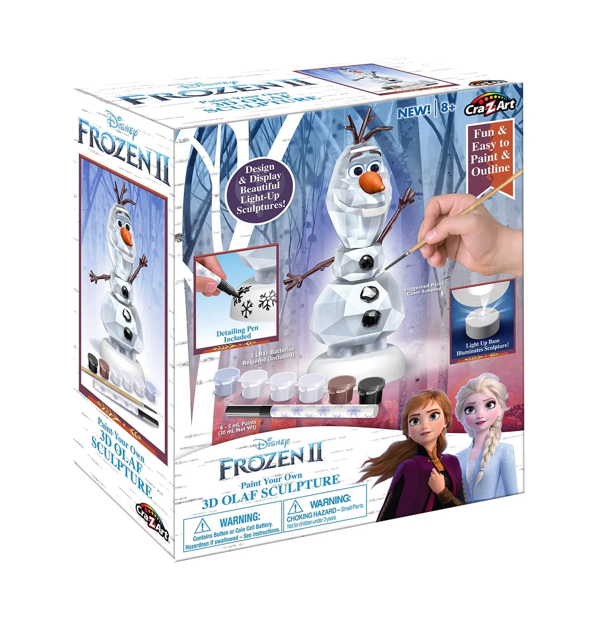 3D Olaf Sculpture Paint Your Own I753